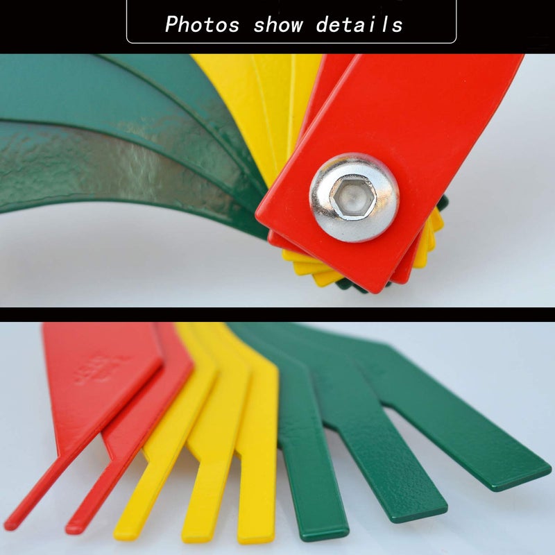 Hedume 4 Pack Brake Lining Thickness Gauge, 8-in-1 Car Automotive Brake Pad Measure Ruler Tool Feeler Lining Thickness Gauge - Image 4